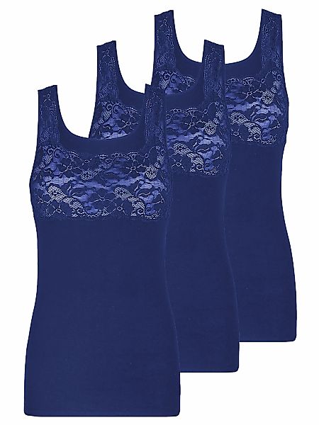 Nina Von C. Achselhemd "3er Pack Damen Achselhemd Fine Cotton" günstig online kaufen