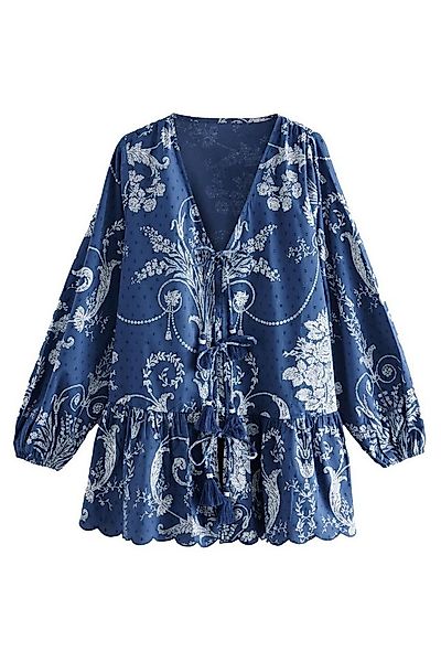 LAURA ASHLEY Strandkleid Laura Ashley Strandponcho zum Binden aus Baumwolle günstig online kaufen