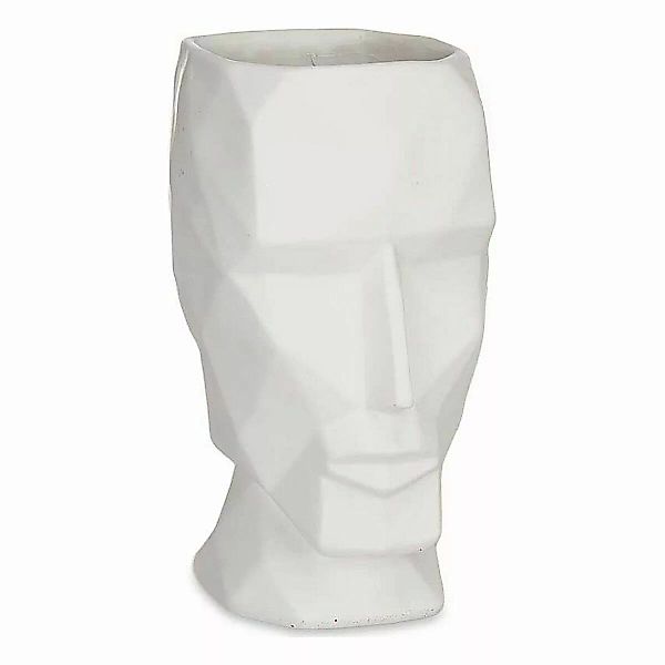 Vase Gesicht 3d Weiß Polyesterharz (12 X 24,5 X 16 Cm) günstig online kaufen