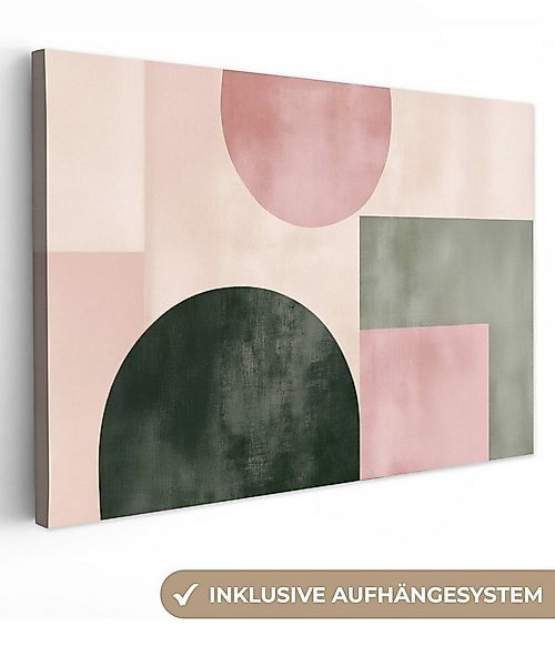 OneMillionCanvasses® Leinwandbild Formen - Abstrakt - Kreis - Schwarz, Foto günstig online kaufen