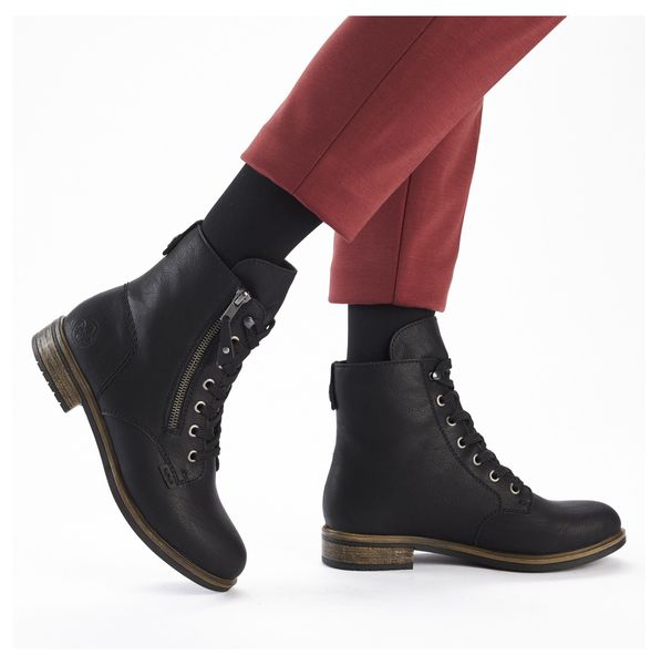 Rieker Schnürstiefelette, Schnürboots, Blockabsatz, in klassischer günstig online kaufen