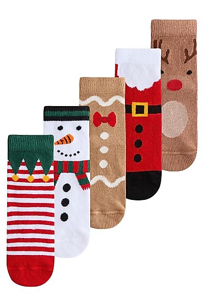 Next Basicsocken Socken, 5er-Pack, Weihnachten (1-Paar) günstig online kaufen