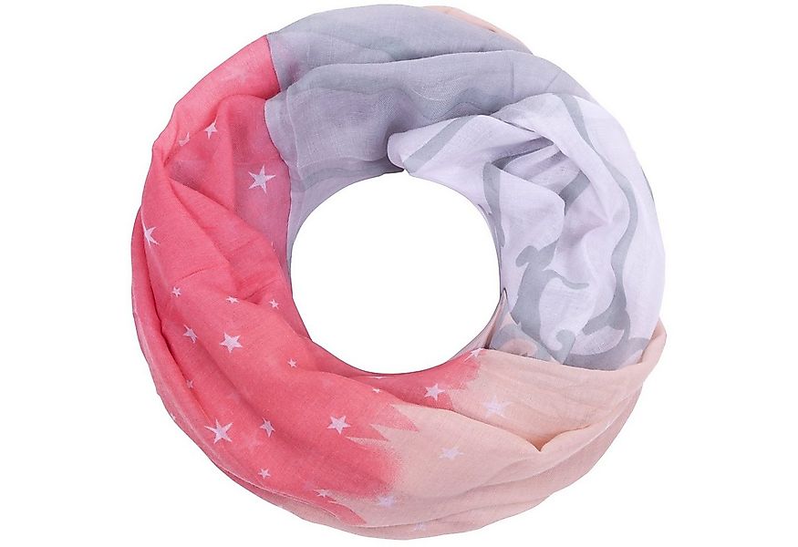 Faera Loop, Damen Schal Sterne weicher und leichter Damen Loop Rundschal günstig online kaufen