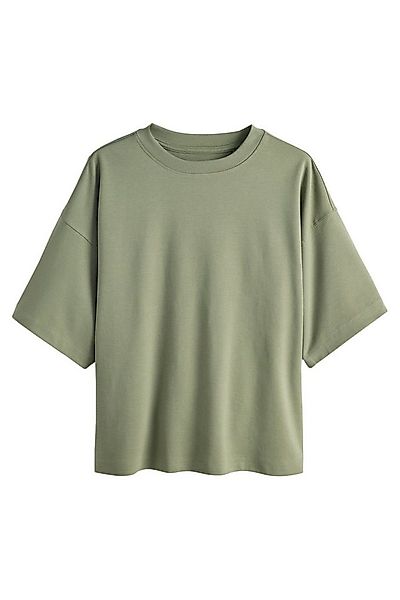 Next T-Shirt Kastiges Oversized Fit T-Shirt aus schwerem Stoff (1-tlg) günstig online kaufen