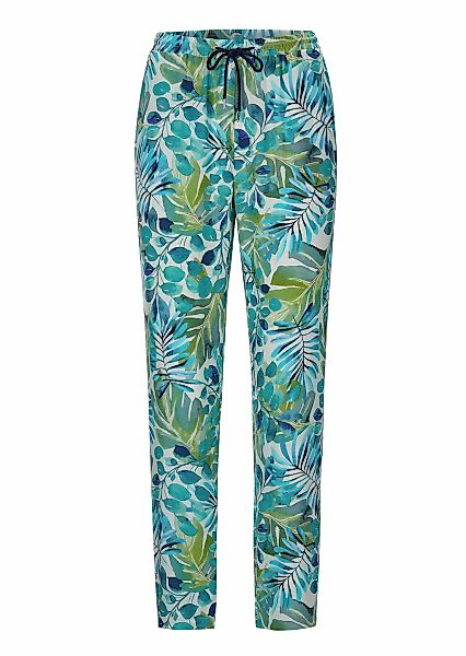 GOLDNER Stoffhose "Kurzgröße Florale Schlupfhose SARA grün" günstig online kaufen