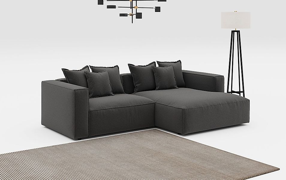 INOSIGN Ecksofa "Cowboy L-Form" mit 6 Kissen, kubisches Sofa günstig online kaufen