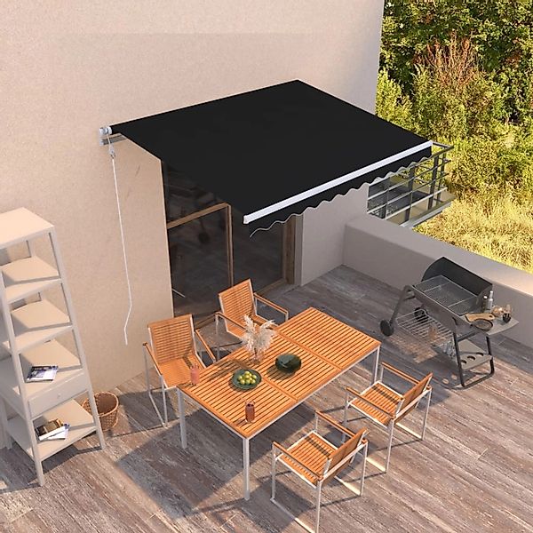 furnicato Markise Automatisch Einziehbar 300x250 cm Anthrazit günstig online kaufen