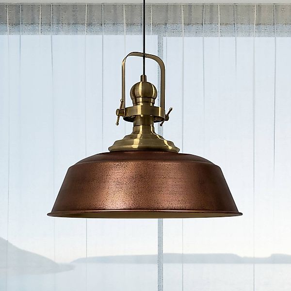 Hängeleuchte Marei, kupfer brüniert, Ø 40 cm, Metall, E27 günstig online kaufen