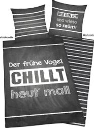 Herding Young Collection Wendebettwäsche "Sprüche" 2 Stk. tlg. mit lustigem günstig online kaufen