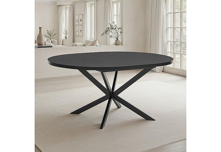 IDIMEX Esstisch CHESTER, Runder Esszimmertisch 120cm ausziehbar bis 160cm H günstig online kaufen