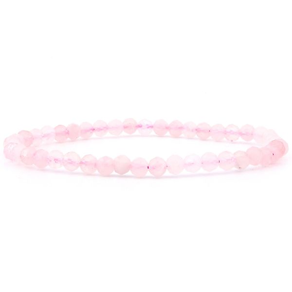Vascavi Armband Rosenquarz Edelstein Facettiert, Made günstig online kaufen