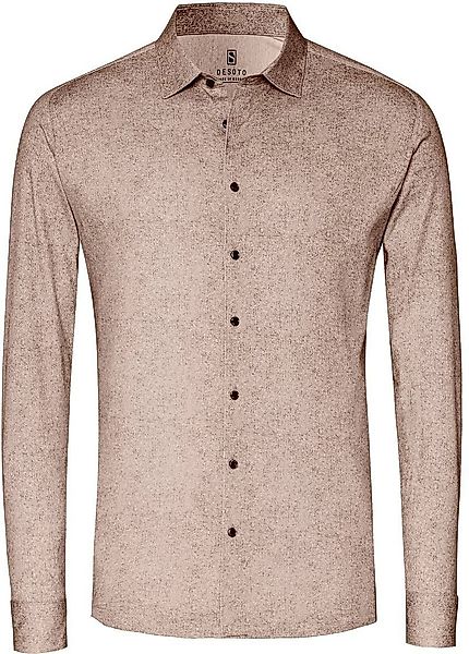 DESOTO Hemd Flanel Melange Beige - Größe 3XL günstig online kaufen