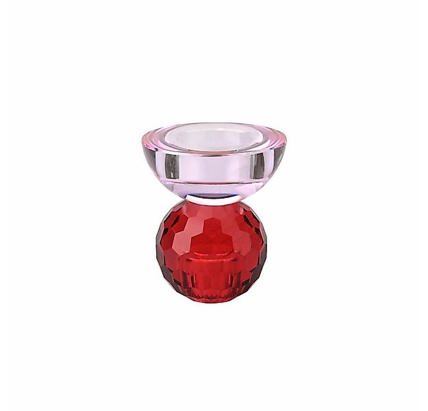 Giftcompany Kerzenhalter Sari Kugel Cabochon, Rot, Hellrosa, H 9 cm günstig online kaufen