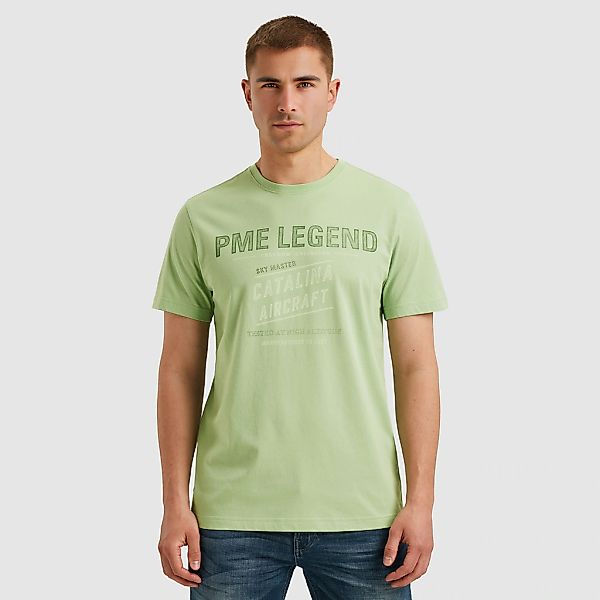 PME LEGEND T-Shirt "Short sleeve r-neck single jersey", mit Logo-Print günstig online kaufen