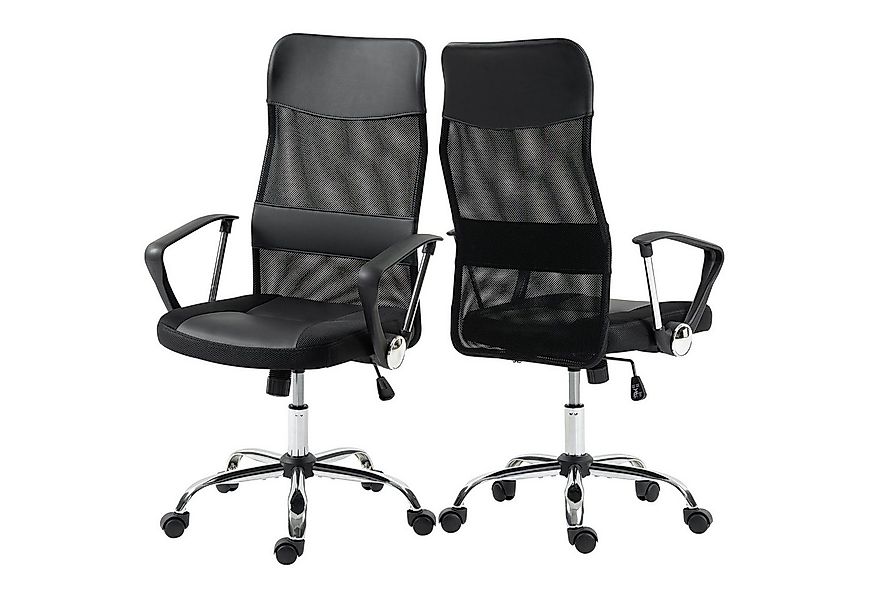 Duo Collection Bürostuhl Regensburg, mit verchromten Fußkreuz, Chefsessel günstig online kaufen