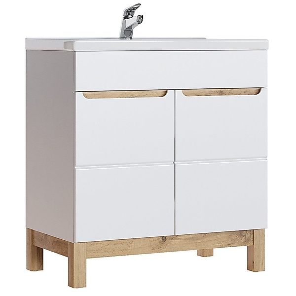 Lomadox Badmöbel-Set SOLNA-56, (Spar-Set, 4-St), weiß günstig online kaufen