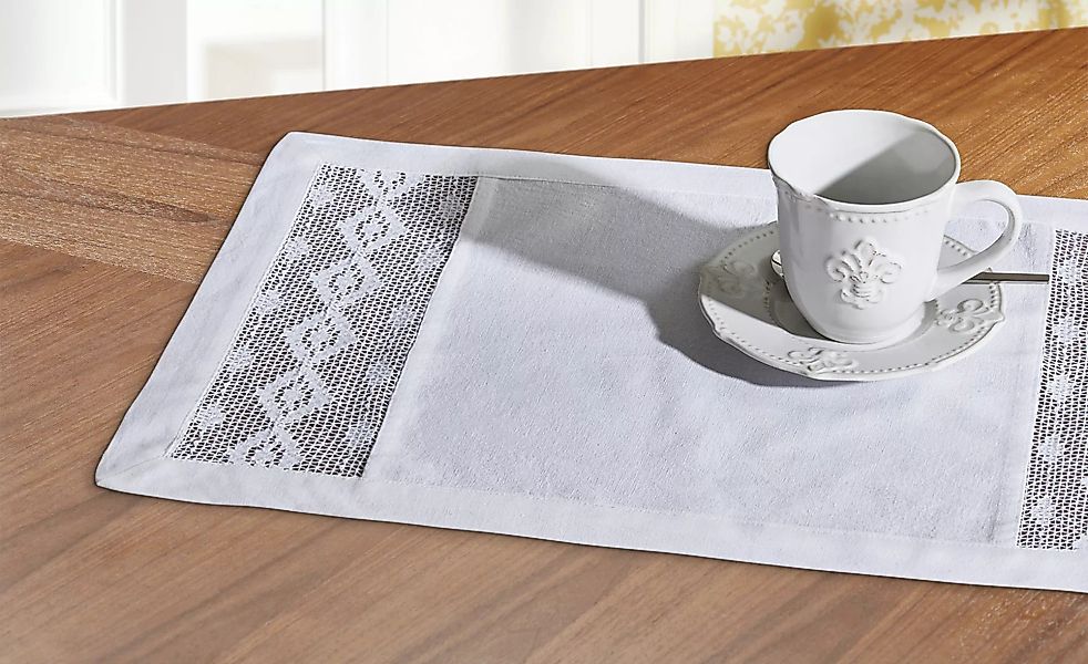 LAVIDA Platzset - weiß - 100% Baumwolle - 30 cm - Sconto günstig online kaufen