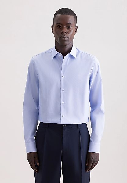 seidensticker Businesshemd "Schwarze Rose" Slim 1/1 Kentkragen Gestreift günstig online kaufen