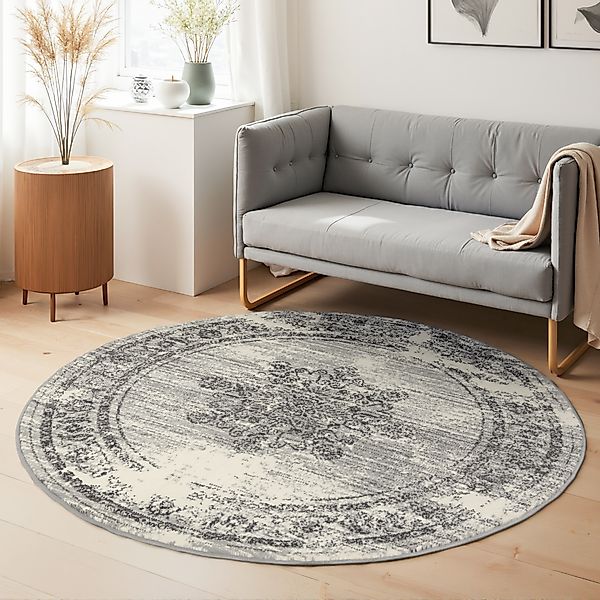 HANSE Home Teppich »Lydia«, rund, 9 mm Höhe, Wohnzimmer, Schlafzimmer, Flur günstig online kaufen