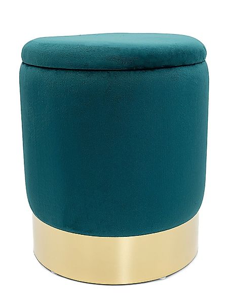 Casamia Sitzhocker Samthocker mit Stauraum Ø günstig online kaufen