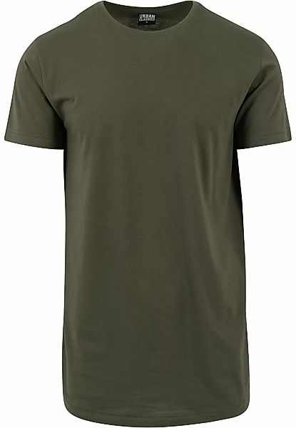URBAN CLASSICS Kurzarmshirt "Urban Classics Herren Shaped Long Tee", (1 tlg günstig online kaufen
