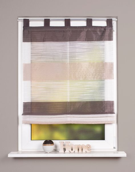 Clever-Kauf-24 Raffrollo, mit Schlaufen günstig online kaufen