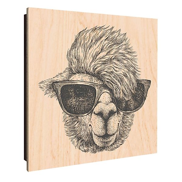 Banjado Schlüsselkasten Holz 30x30cm Schwarz Scharnier Rechts 50 Haken Desi günstig online kaufen