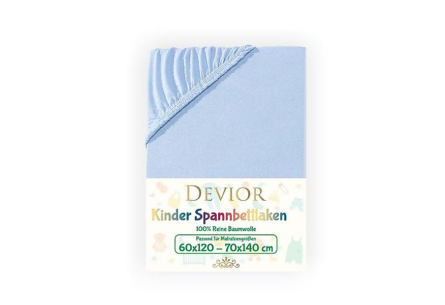 Devior Spannbettlaken für Baby- & Kinderbetten 60x120 & 70x140, 100% zertif günstig online kaufen