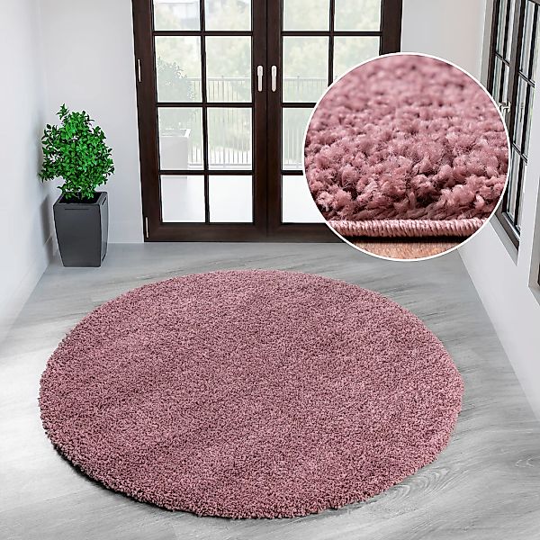 OTTO home Teppich "Viva rund" rund 45 mm Höhe Uni-Farben, einfarbig, besond günstig online kaufen