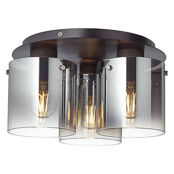 Brilliant Deckenleuchte Beth, ohne Leuchtmittel, Deckenlampe 35cm schwarz/r günstig online kaufen