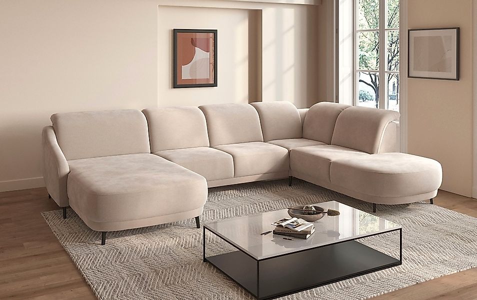 sit&more "Blues U-Form" inkl. Kopfteilverstellung, wahlweise mit Klapptisch günstig online kaufen