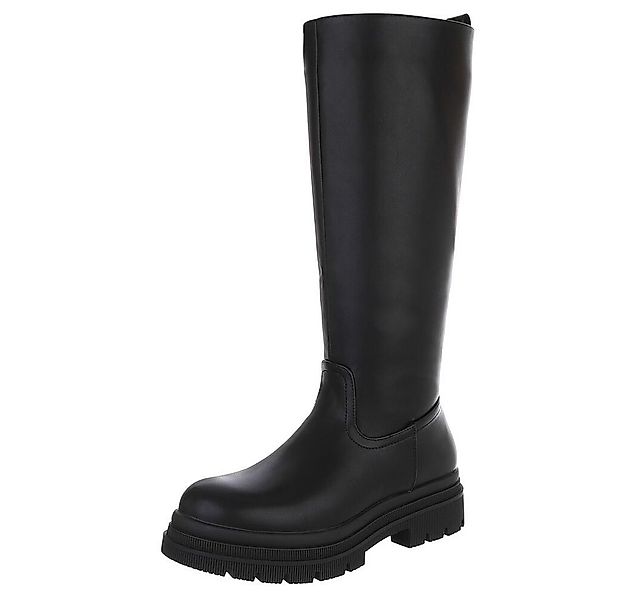 Ital-Design Modischer Damen Stiefel mit voluminösem Absatz Plateaustiefel ( günstig online kaufen