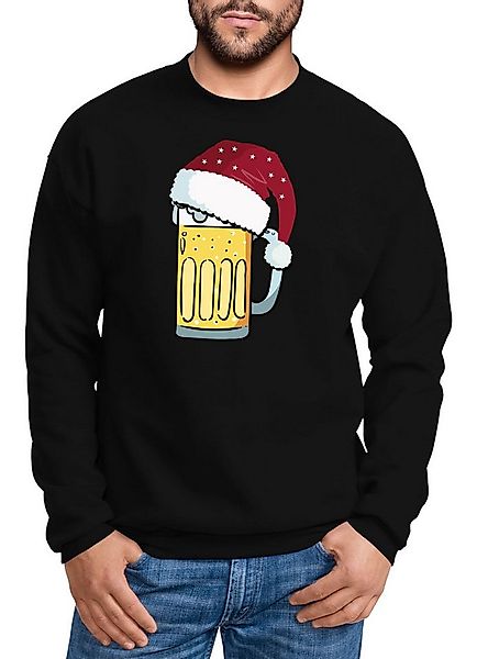 MoonWorks Sweatshirt Sweatshirt Herren Weihnachten lustig Bier Trinken Bier günstig online kaufen