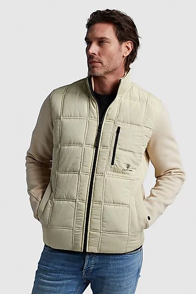 Gusseisen Zip Strickjacke Ecru - Größe L günstig online kaufen