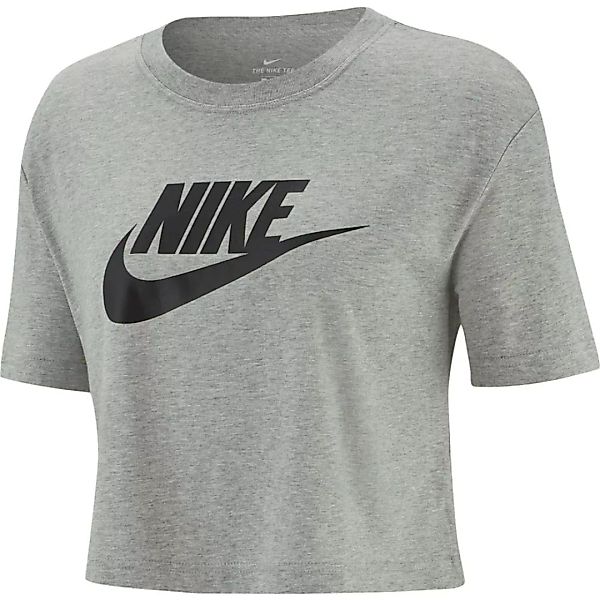 Nike Sportswear Essential Icon Futura Crop Kurzarm T-shirt S Dark Grey Heat günstig online kaufen