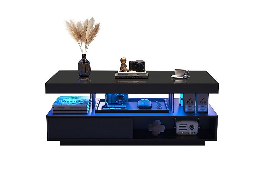 BlingBin Couchtisch Sofatisch Kaffeetisch Beistelltisch 95x50x42,5 cm, Schw günstig online kaufen