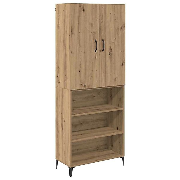 vidaXL Highboard Artisan-Eiche 69,5 x 34 x 180 cm Holzwerkstoff 3416019 günstig online kaufen