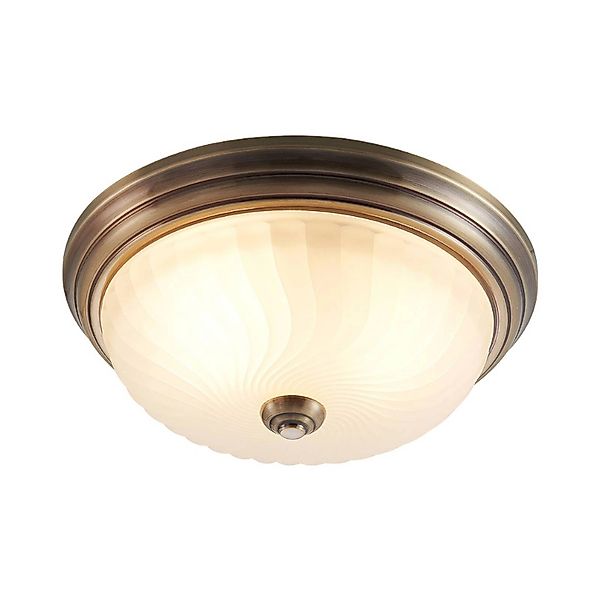 Lindby Deckenlampe Pakka 9626524 Retro Vintage Antik in Bronze 2-flammig E2 günstig online kaufen