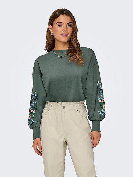 ONLY Sweatshirt ONLBROOKE L/S O-NECK FLOWER SWT günstig online kaufen