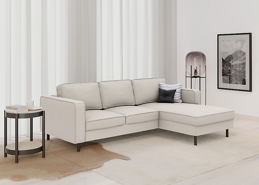 TRENDMANUFAKTUR Ecksofa "Watkins, Couch wahlweise mit Schlaffunktion & Bett günstig online kaufen