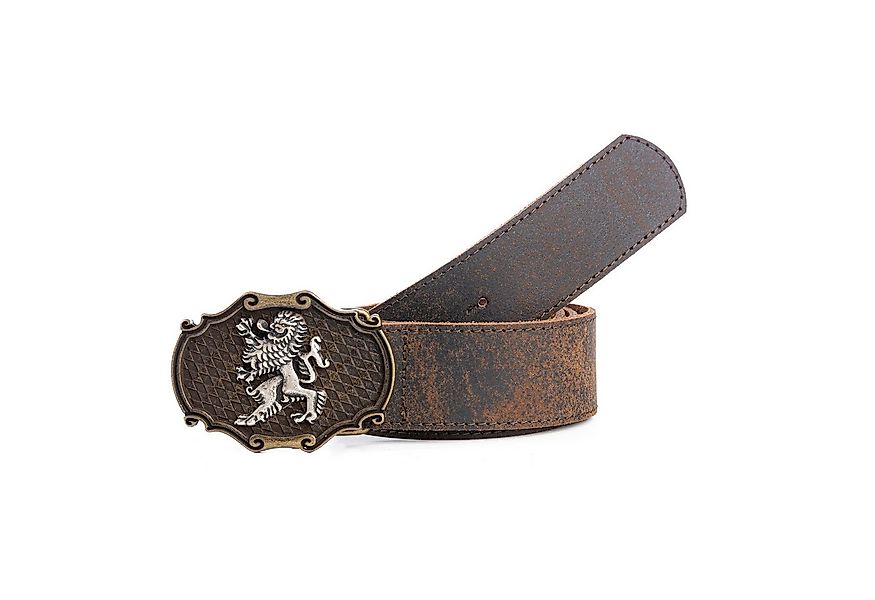 Der Trachtler Ledergürtel Trachtengürtel mit Schließe mit Bayernraute und L günstig online kaufen