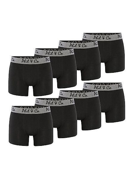 Phil & Co. Boxer Herren Männer Retroshorts Boxershorts Trunks (8-St) gedruc günstig online kaufen