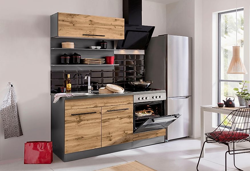KOCHSTATION Küchenzeile KS-Tulsa, Breite 160 cm, günstig online kaufen