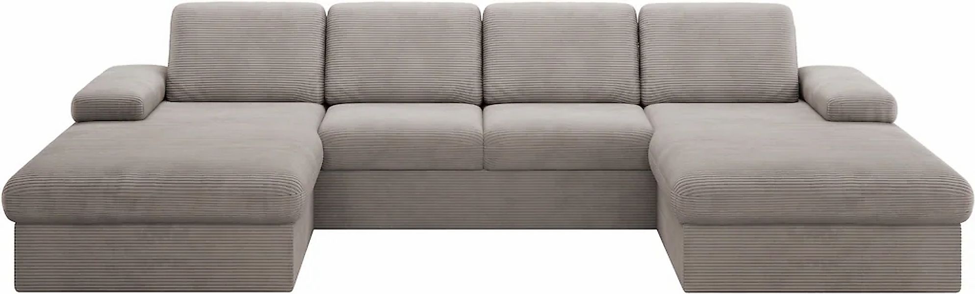 sit&more Wohnlandschaft "Moreno U-Form, B: 309 cm" mit Armteilverstellung, günstig online kaufen