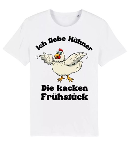 Hühner kacken Frühstück · Männer Bio T-Shirt Stanley Stella günstig online kaufen