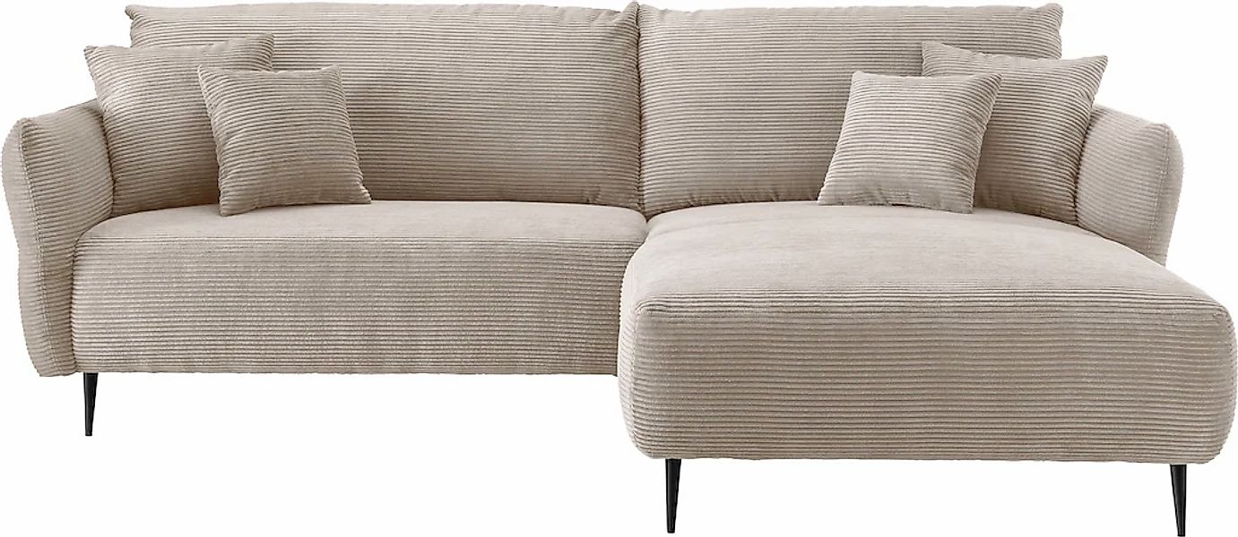 INOSIGN Ecksofa inklusive Armlehnenverstellfunktion, 4x Zierkissen gratis günstig online kaufen