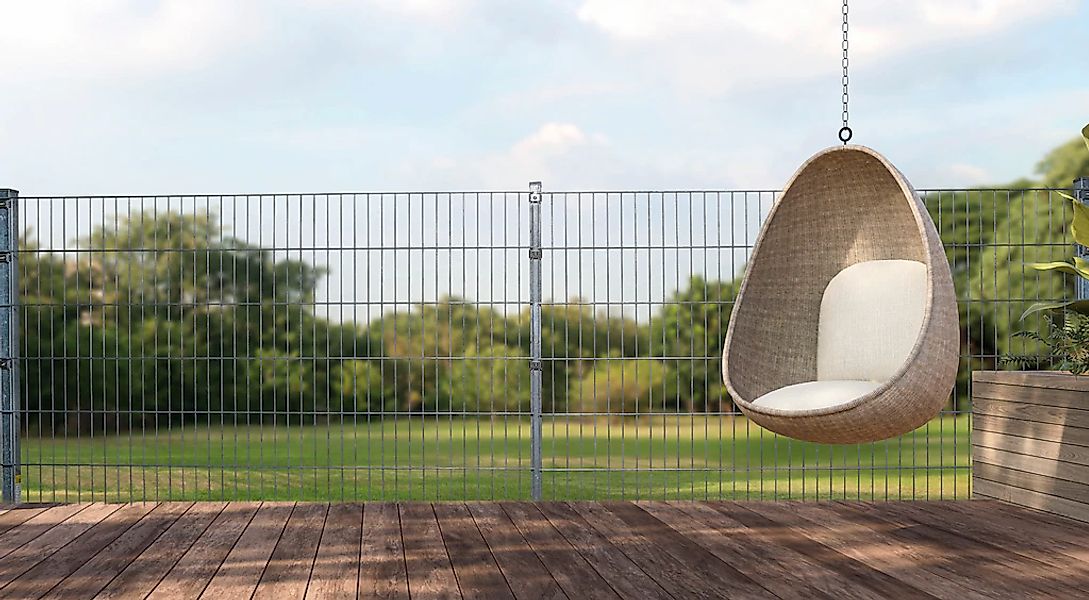 GARDEN N MORE Doppelstabmattenzaun "Standard" 5 Elemente für 10 m, LxH: 200 günstig online kaufen