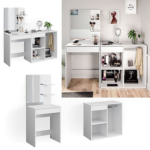 Vicco Schminktisch Isabelle, Weiß, 140 cm günstig online kaufen