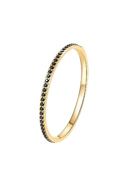 Hey Happiness Fingerring mit Kristallen in günstig online kaufen