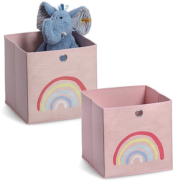 Zeller Present Organizer Rosy Rainbow (Set, 2 St), Aufbewahrungsbox, flach günstig online kaufen